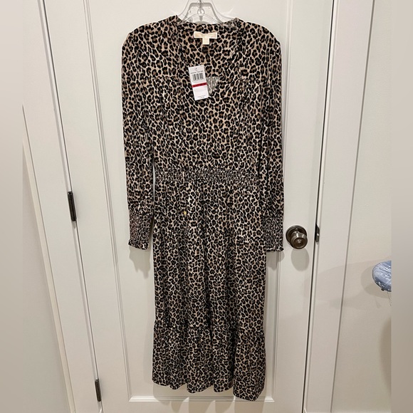Michael Kors Animal Print Midi Dress BRAND NEW - Picture 1 of 4